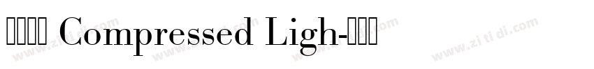 未來熒黑 Compressed Ligh字体转换